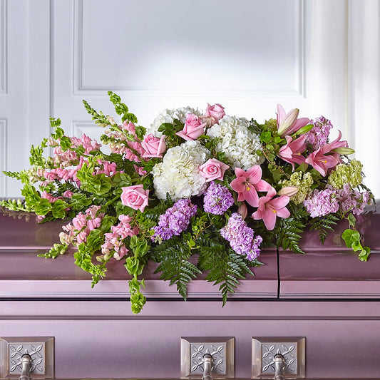 Life's Gratitude Casket Spray –  Guilles Flower Shop And Catering, San Jose CA