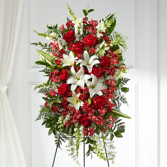 Everlasting Memory Standing Spray –  Guilles Flower Shop And Catering, San Jose CA