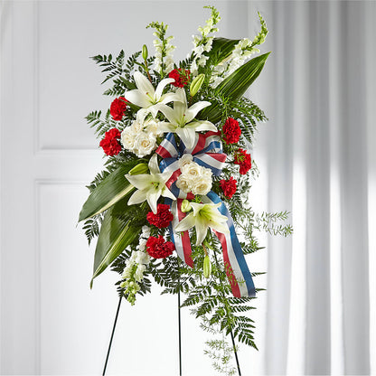 Stars of Life Standing Spray –  Guilles Flower Shop And Catering, San Jose CA