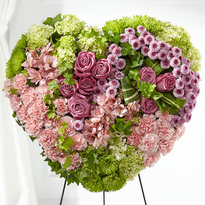 Heartwarming Standing Heart –  Guilles Flower Shop And Catering, San Jose CA