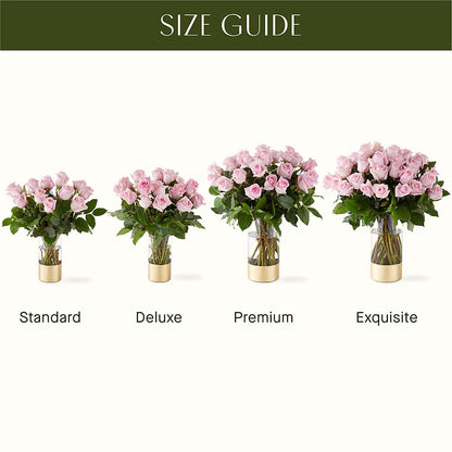 Picture Perfect Pink Rose Bouquet –  Guilles Flower Shop And Catering, San Jose CA