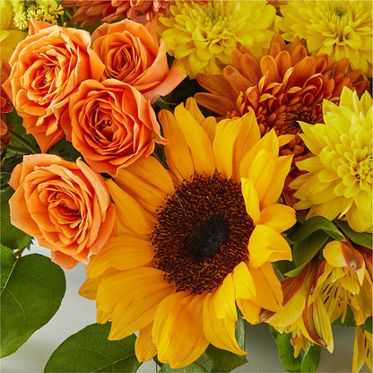 Autumn Harmony Centerpiece –  Guilles Flower Shop And Catering, San Jose CA