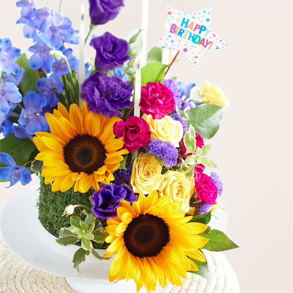 Star of the Day Floral Cake –  Guilles Flower Shop And Catering, San Jose CA