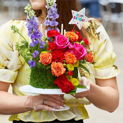 Best Year Yet Floral Cake –  Guilles Flower Shop And Catering, San Jose CA