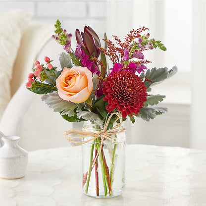 Moody Hues Bouquet –  Guilles Flower Shop And Catering, San Jose CA