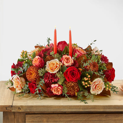 Gather Near Centerpiece –  Guilles Flower Shop And Catering, San Jose CA