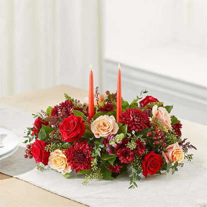 Most Thankful Centerpiece –  Guilles Flower Shop And Catering, San Jose CA