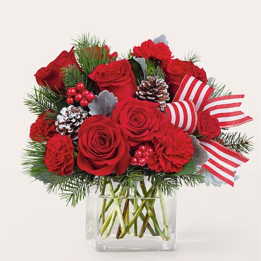 Baking Spirits Bright Bouquet –  Guilles Flower Shop And Catering, San Jose CA