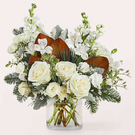 Fresh Snowfall Bouquet –  Guilles Flower Shop And Catering, San Jose CA