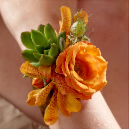 Irresistible Love Wrist Corsage –  Guilles Flower Shop And Catering, San Jose CA