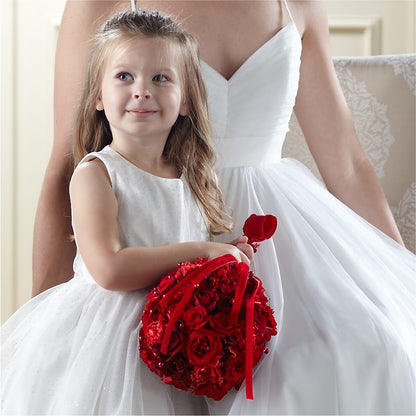 Pure at Heart Flower Girl Arrangement –  Guilles Flower Shop And Catering, San Jose CA