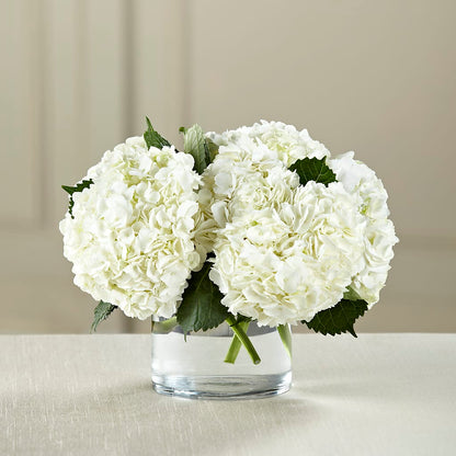 White Hydrangea Bouquet –  Guilles Flower Shop And Catering, San Jose CA