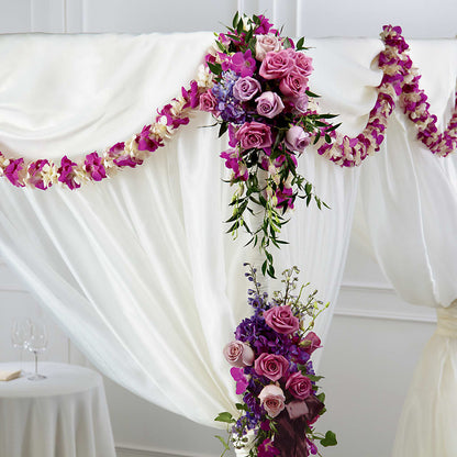 Color & Light Chuppah Decor –  Guilles Flower Shop And Catering, San Jose CA