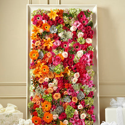 Fresh Picked Floral Wall –  Guilles Flower Shop And Catering, San Jose CA